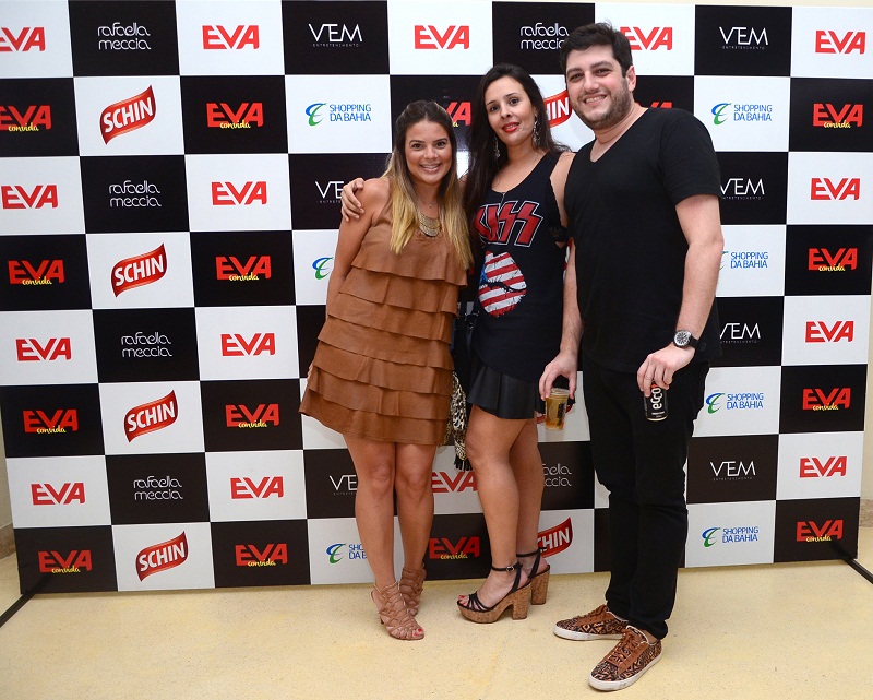 Marcela Guimarães, Daniella Negromonte e Lucas Castro 
